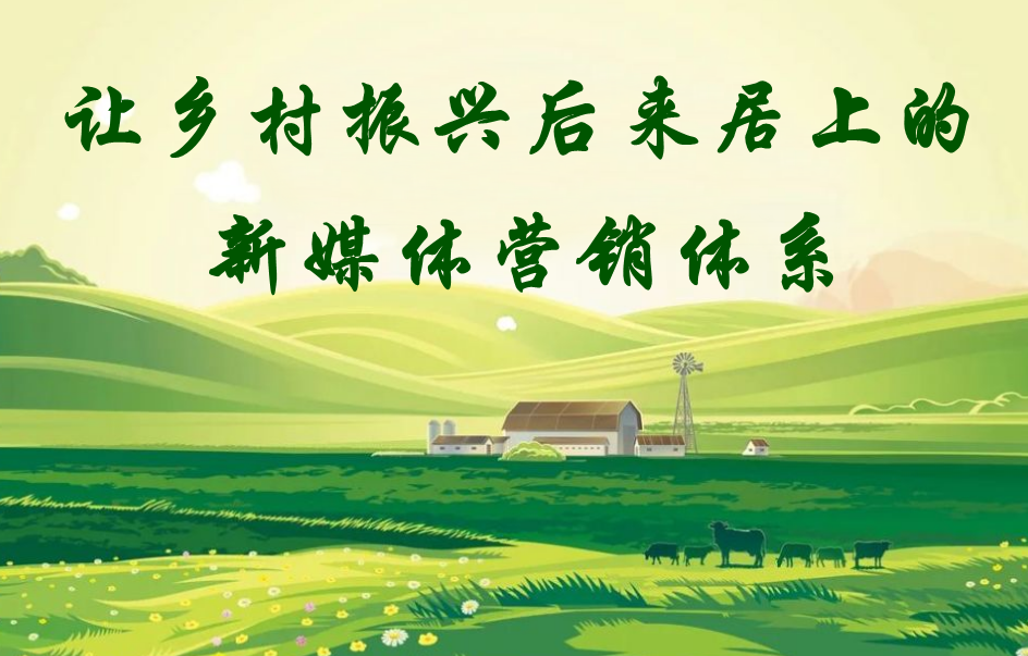 讓鄉(xiāng)村振興后來(lái)居上的新媒體營(yíng)銷體系