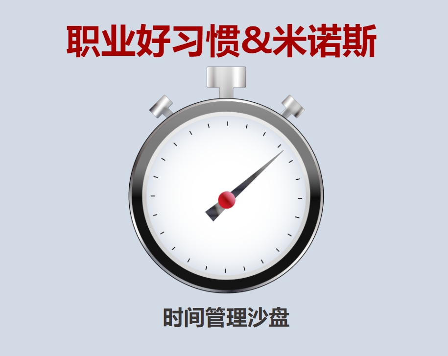職業(yè)好習(xí)慣+米諾斯沙盤（時(shí)間管理沙盤）