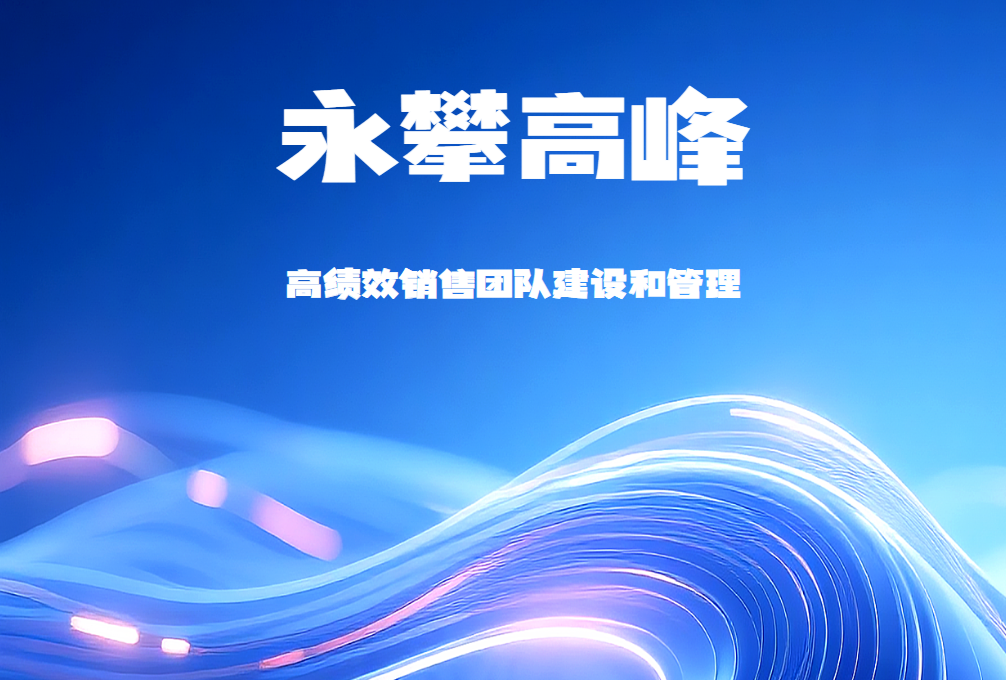 永攀高峰—高績效銷售團(tuán)隊建設(shè)和管理（沙盤模擬）