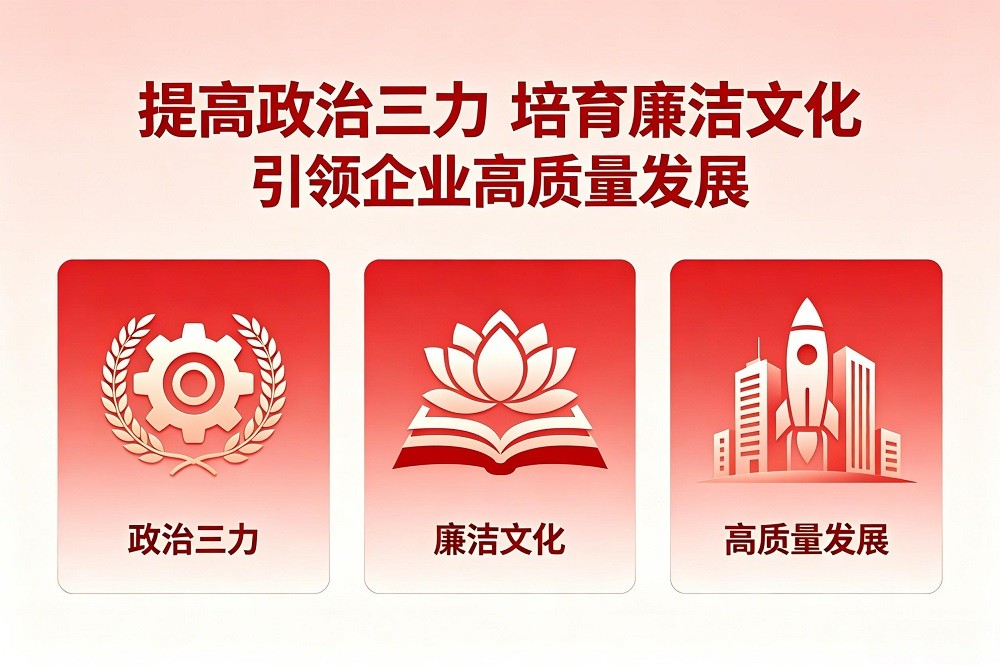 提高政治三力，培育廉潔文化，引領(lǐng)企業(yè)高質(zhì)量發(fā)展